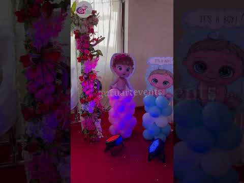 Babyshower theme zula flowers decoration work done by @guruartevents