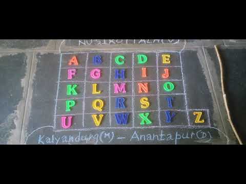 ENGLISH:Identification and Reading of letters in"Alphabet".Ptd by BIKKI SREENIVASULU,Anantapur(D),AP