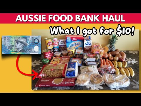 FOOD BANK HAUL! Friday's $10 Food Pantry Aussie Grocery Haul - January 2024 Queensland Australia