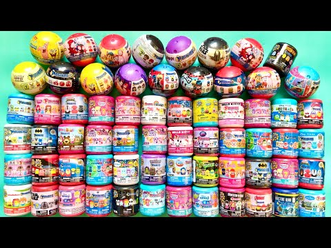 ASMR 65 Surprise Mashems Fashems Squishy Mystery Toys unboxing NO talking