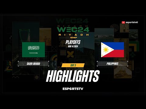 Saudi Arabia vs Philippines HIGHLIGHTS IESF World Esports Championship 2024 | PHI VS KSA ESPORTSTV