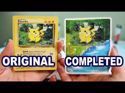 Painting In The Background Of Pokémon Cards *what they should look like*