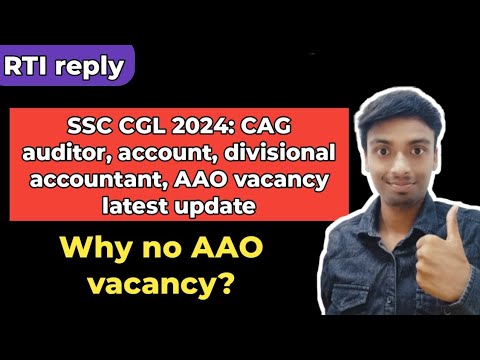 SSC CGL 2024 CAG vacancy | SSC CGL 2024 vacancy RTI reply | CAG vacancy 2024 | SSC CGL 2024 vacancy