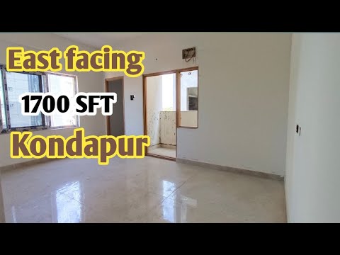 3BHK -1700SFT-EAST FACING NEW FLAT FOR SALE IN KONDAPUR || FLATS FOR SALE IN KONDAPUR|| HYDERABAD