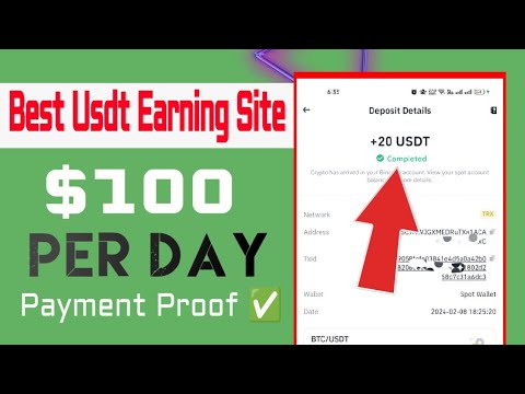 Instant $20 Usdt | Usdt Earning Site Today | Online Income Site 2024 | Make Money Online | Income