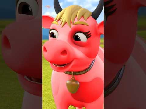 Gaiya Meri Gaiya Animal Shorts, गैया मेरी गैया #shorts #hindipoem #cattlefarm #preschool #shortvideo