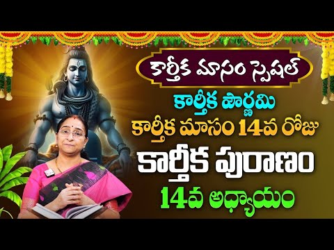 కార్తీకపురాణం 14వ రోజు కథ | Karthika Puranam Day 14 | Karthika Masam  Ramaa Raavi #sumantv