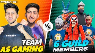 6 Guild Members Challenged Us For 2 Vs 6 😡 Who Will Win - Garena Free Fire