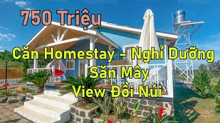 Căn homestay view săn mây 150m2 full thổ cư giá chỉ 750tr