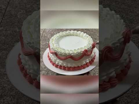 Cream cake decoration #shorts #ytshorts #shortsfeed #viral #cake #treanding