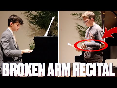 FAMILY PIANO RECITAL TO REMEMBER | PLAYING PIANO WITH A BROKEN ARM