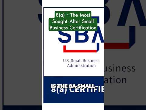 Win Government Contracts With The 8(a) Certification #smallbusiness #sba #business