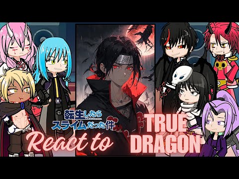 Rimuru Tempest react to itachi uchiha as true dragon | naruto shippuden | Gacha life 2 | Sasuke