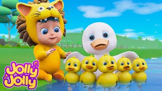 🦆🦆🦆Five little ducks, Toodly doodly doo + More | Jolly Jolly - Learn and Play - Nursery Rhymes