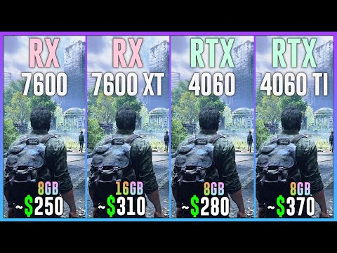 RX 7600 vs RX 7600 XT vs RTX 4060 vs RTX 4060 TI - Test in 25 Games