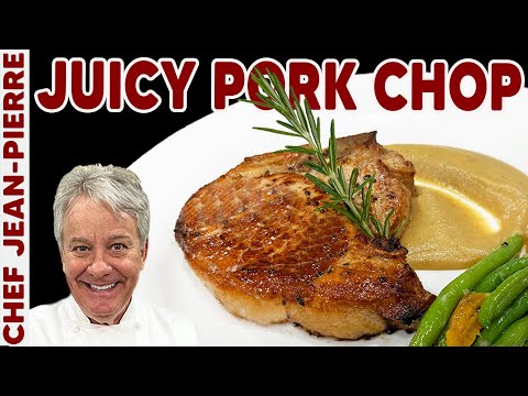 Juicy Pork Chops with Apple Sauce | Chef Jean-Pierre