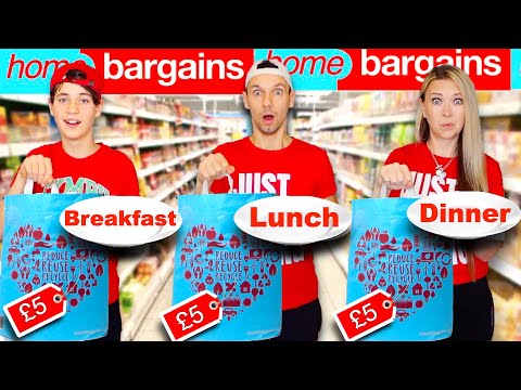 Who can BUY and COOK the best £5 meal? HOME BARGAINS cheap food!