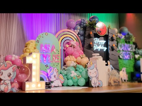 Jurassic Decor | Unicorn Decor | Balloon Setup | Balloon Garland