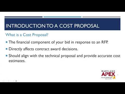 Develop a Winning Cost Proposal