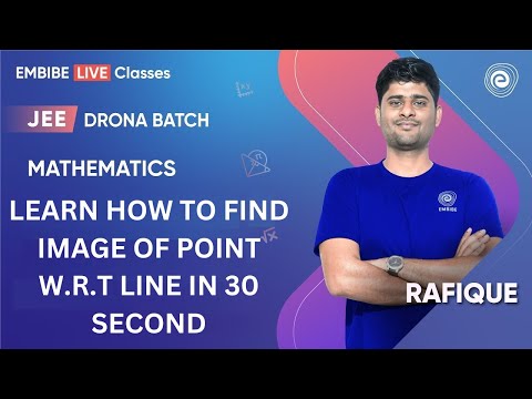 Learn How to Find Image Of Point w.r.t Line in 30 second | By Rafique Sir