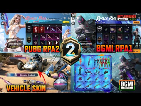 PUBGM & BGMI RP A2 | ROYAL PASS A2 IS HERE | 1 TO 100RP LEAKS | BGMI RP LEAKS | BGMI RP VEHICLE SKIN