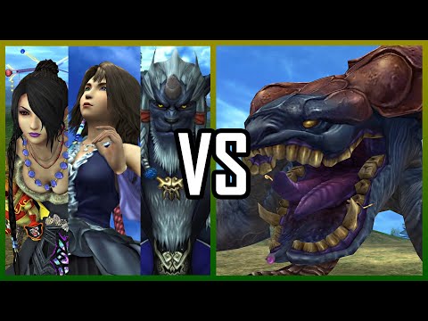 Lulu, Kimahri, and Yuna vs. Chocobo Eater | Final Fantasy X-2 HD Remaster