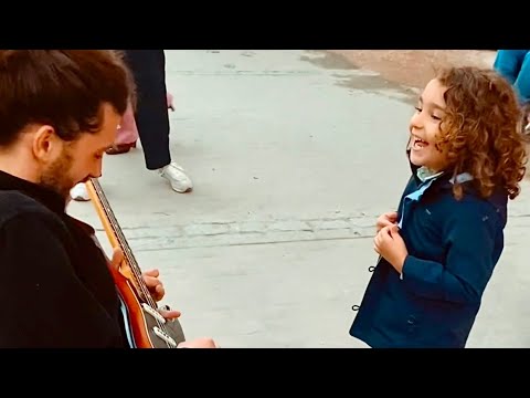 Best smile of the day - Kid and street performer Borja Catanesi