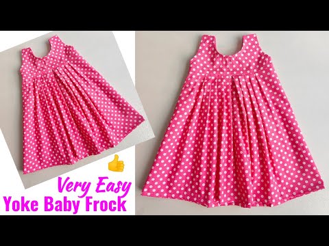 Yoke Baby Frock cutting and stitching | Baby Frock cutting and stitching