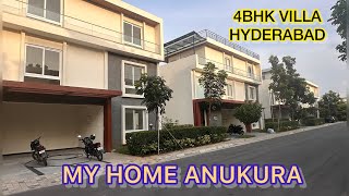 || 350 sq yards || My Home Ankura ||Triplex villa for sale in gated community, Tellapur , Hyderabad