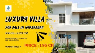 Villa for Sale in Hyderabad | 3BHK Villa | Bahadurpally | #villaforsaleinhyderabad