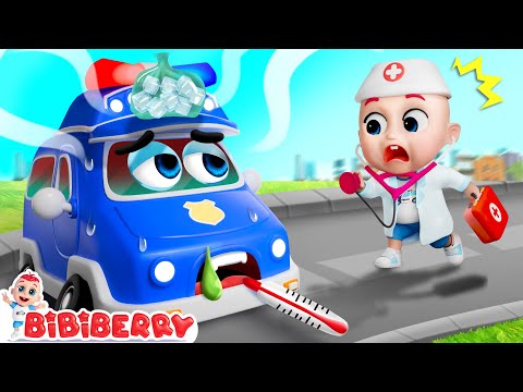 Jozzy's Cars Rescue Song | Toy Car Doctor | Police Car Song - Bibiberry Nursery Rhymes & Kids Songs