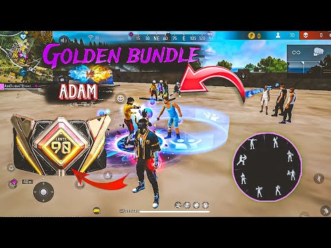 Free fire Emote 💫 Factory fight Emote challenge ⚡Noob Adam Vs Golden Elite pass 🤯 100 Level