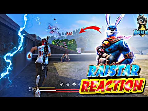 Raistar OP Reaction On My Gameplay || Finally I played with Raistar - Garena Free Fire