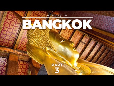 ONE DAY IN BANGKOK (THAILAND) PART 3 | 4K UHD | Wat Pho, The Reclining Buddha, Wat Saket & more