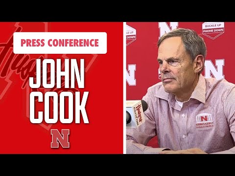 Nebraska volleyball coach John Cook talks sweep over Illinois I Cornhuskers I GBR