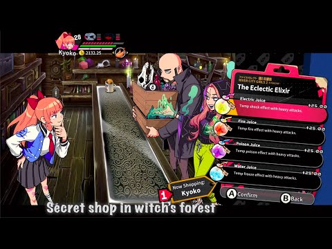 River City Girls 2 Secret shop In Witch's Forest  Walkthrough