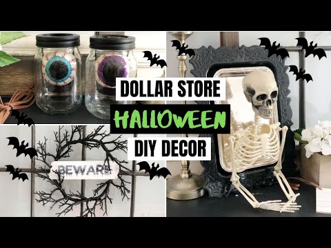 DOLLAR STORE HALLOWEEN DIY // EASY & AFFORDABLE HALLOWEEN DECOR // DENAE LYNN