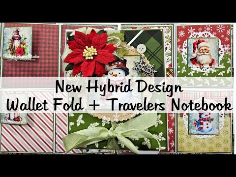 Craft a Unique Mini Christmas Album: New Hybrid Wallet Design Polly's Paper Studio Tutorial