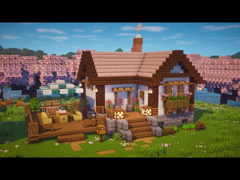 Minecraft | How to Build a Cherry Blossom House | Minecraft 1.20 Tutorial