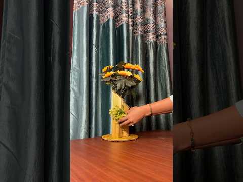 Beautiful Flower Vase Craft Idea #short #reel #youtubeshort #diycrafts #viral #trending #flowervase