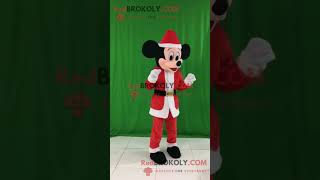 Christmas Mickey Mouse Mascot Costume: Holiday Cheer & Festive Magic