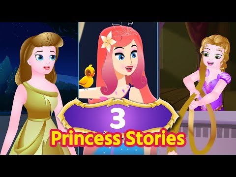 रॅपन्ज़ेल  ✨   Rapunzel & Little Mermaid Kids Story | Bedtime Stories | Cinderella |  Princess Rose