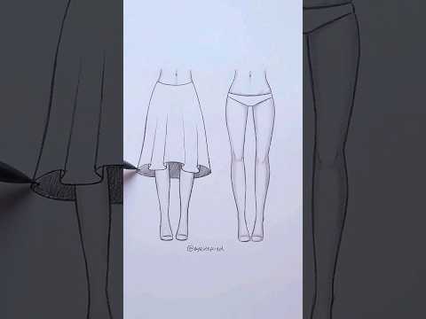 Which skirt is your favorite 👉 Loose or Tight? #art #artwork #draw #drawing #fashion #style #design