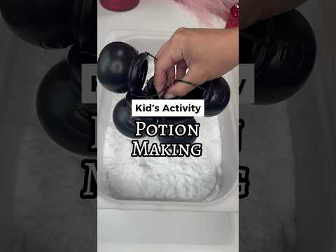 How To Set Up A Potion Making Activity For Halloween #halloweenactivities #bakingsoda #shorts