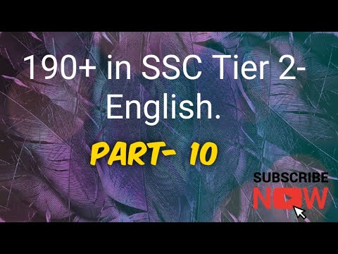 Part-10 / NARRATIONS / SSC CGL ENGLISH