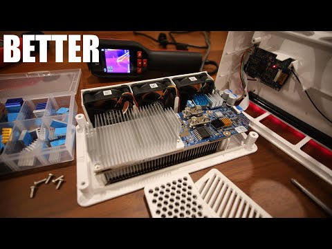 Adding HEATSINKS to cool down this HOT little Bitcoin Miner!