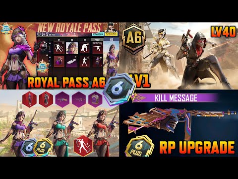 A6 Royale Pass | 1 To 100Rp Rewards | Thomson Upgrade Skin | Rp A6 Leaks | Rp 40 Set | 90Rp Groza