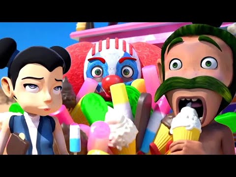 Oko Lele — ICE CREAM MADNESS 🍦😵 Funny Cartoons 💚 Super Toons TV - Best Cartoons