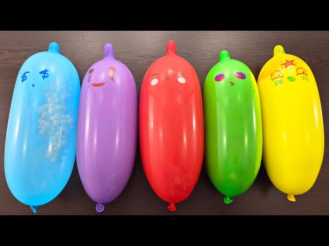 Making Choco Slime with Funny Balloons