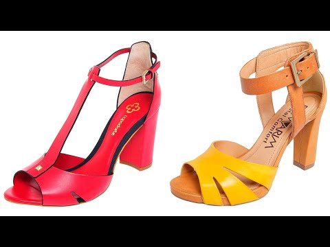 Fabulous And Trendy Ladies Blocked Midi Heels Shoes Ideas 2022-23